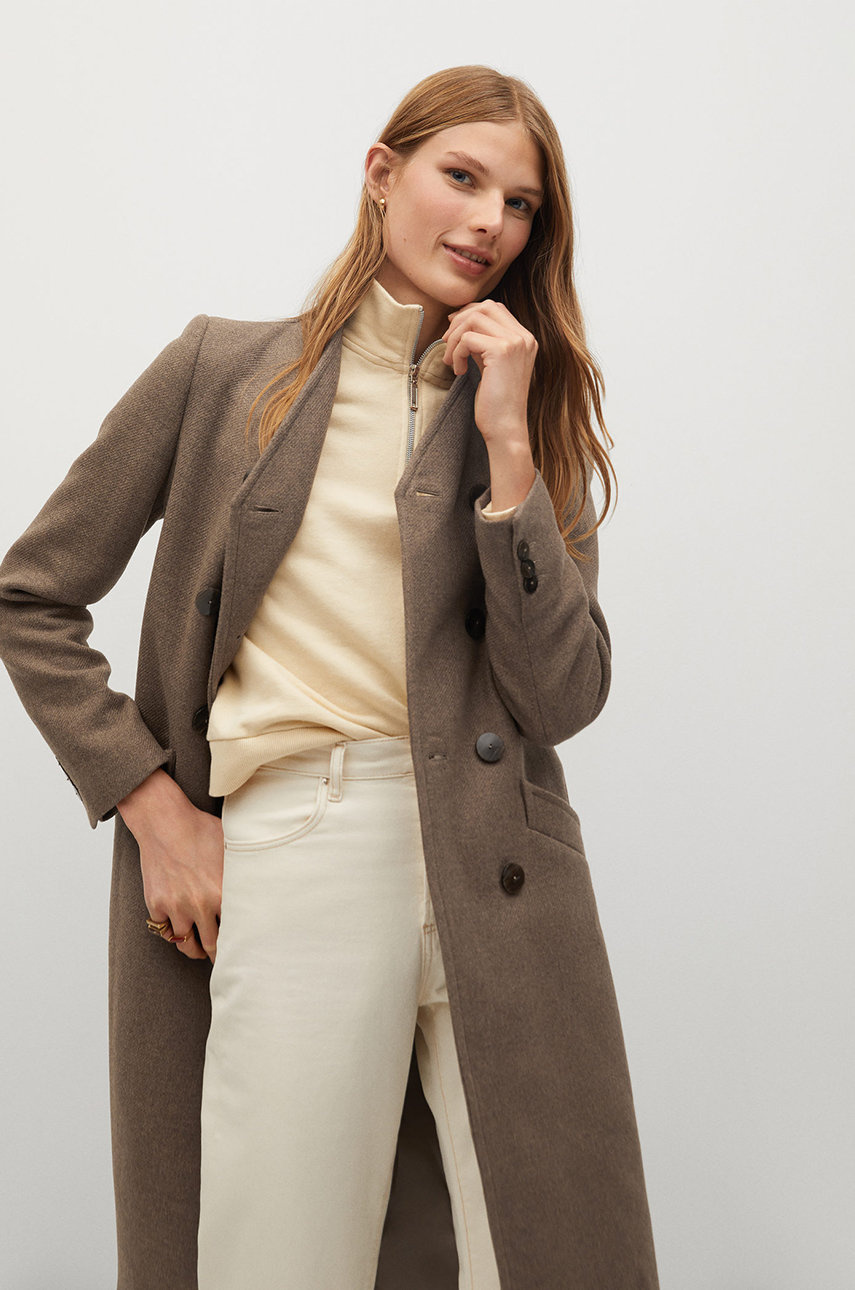 Palton Lung Mango cu curea Palton Lung Mango cu curea