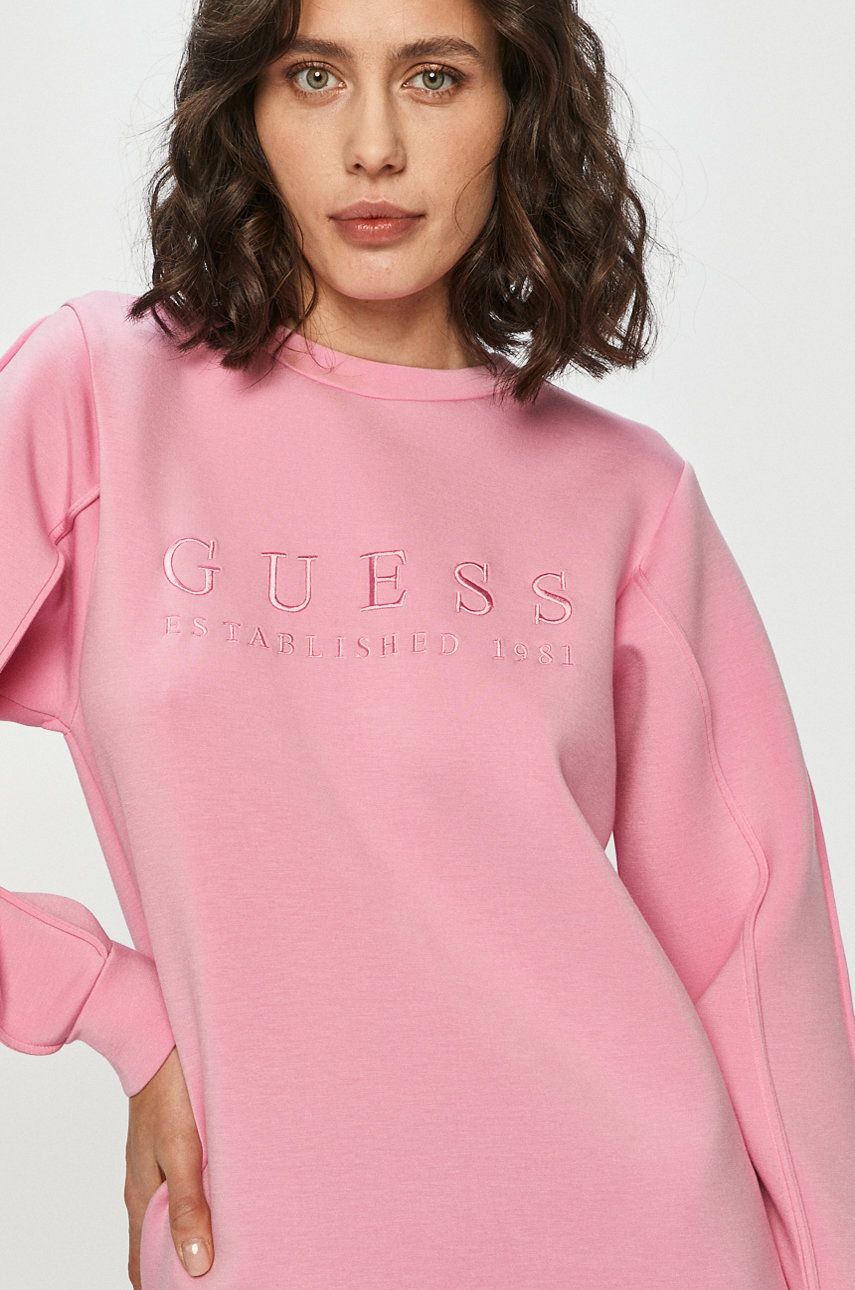 Rochie roz guess logo
